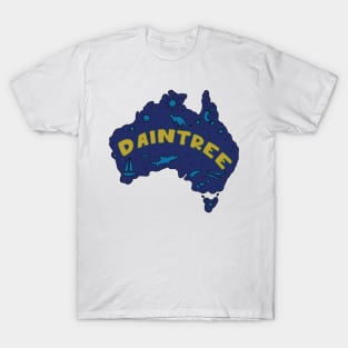 AUSTRALIA MAP AUSSIE DAINTREE T-Shirt